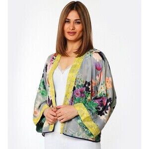 JOHNNY WAS Kimono Rare Reversible Size Small Rayon Viscose Pockets